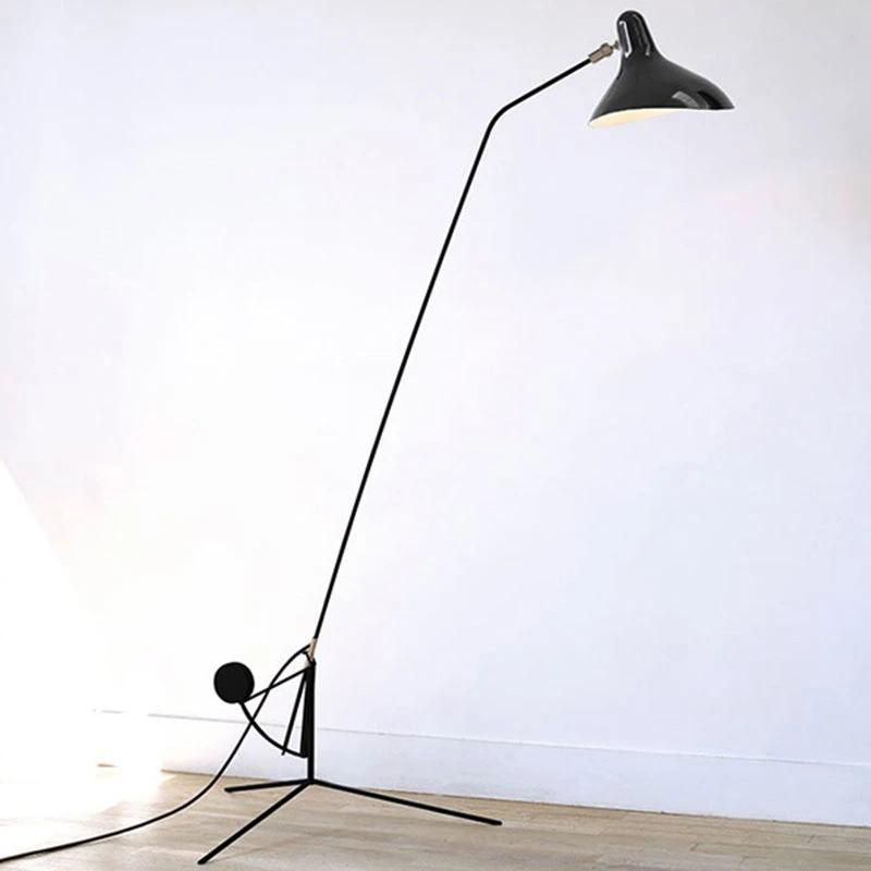 2022 Wholesale Nordic Metal Black/White Floor Lamp Standing Light Fixture