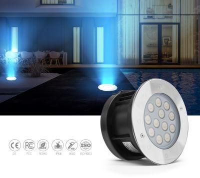 DC24V 9W LED Underwater Light Stainless Steel LED Ground Light Pool Lighting