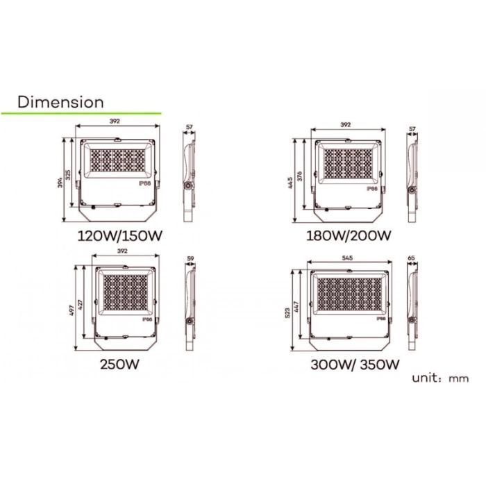 Waterproof AC 220V 110V High Power 200W LED Flood Light