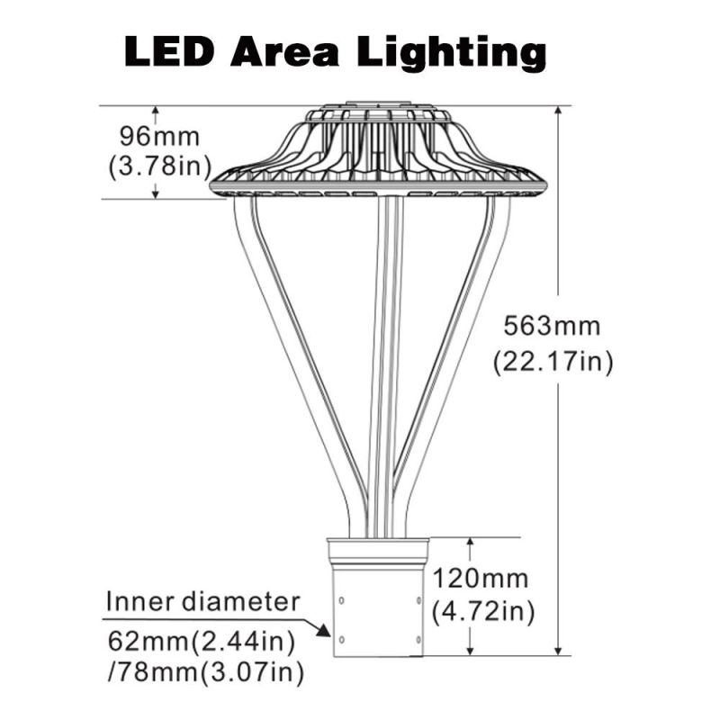 2018 Bridgelux Chip 10000lm IP65 100W Street LED Light