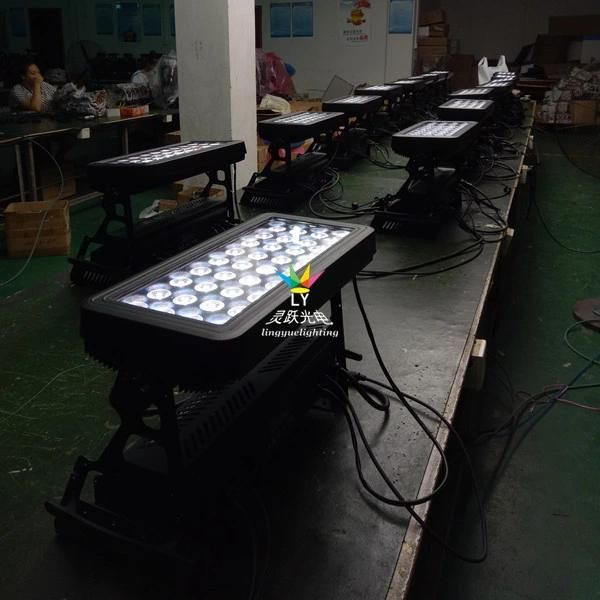 Waterproof IP65 Flood 36X12W RGBW LED Wall Washer Outdoor Light