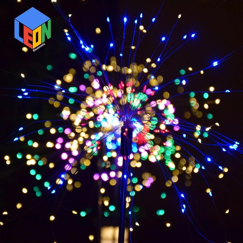 Christmas Home and Garden Decoration Outdoor Garden Solar Power System LED Fireworks Light