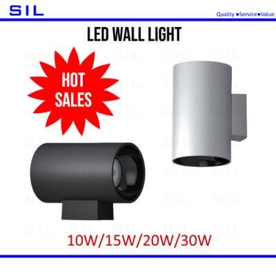 Hot Sales New Design Modern Aluminum IP65 Waterproof Outdoor Garden 20watt LED Wall Light