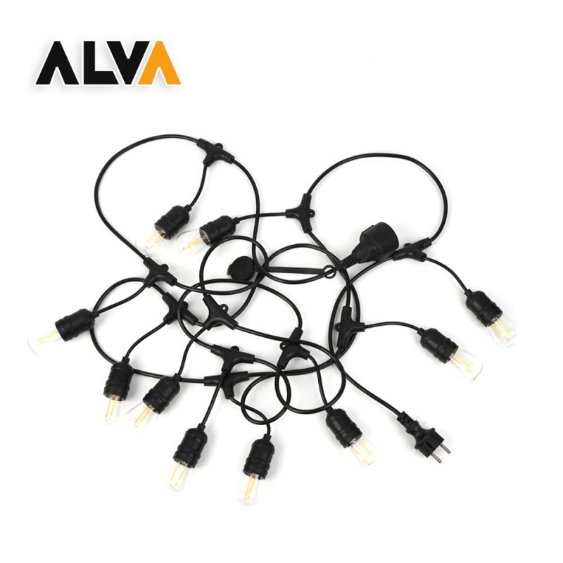 Europe LED Lighting Christmas Lights Fairy Festival Holiday Light with E27 S14 Bulb Outdoor Decoration String with VDE