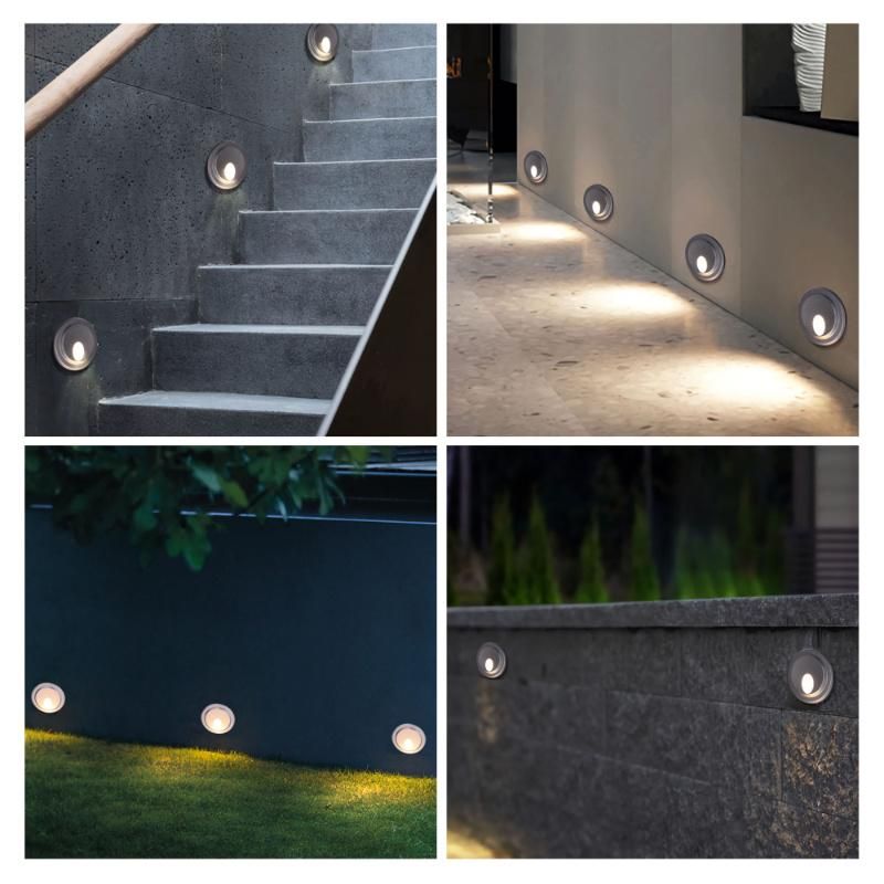 IP65 Recessed LED Step Light LED Stair Light Corn Light 1W/2W/3W Outdoor LED Wall Light with CE RoHS Certificate