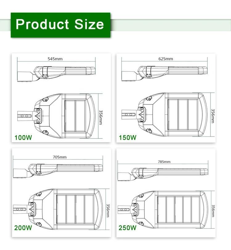 5 Years Warranty LED Outdoor Waterproof 100W LED Street Light