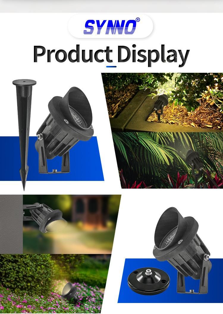 Outdoor Waterproof IP65 Aluminum Black Color Landscape Spotlight LED Garden Spot Light LED Spike Light