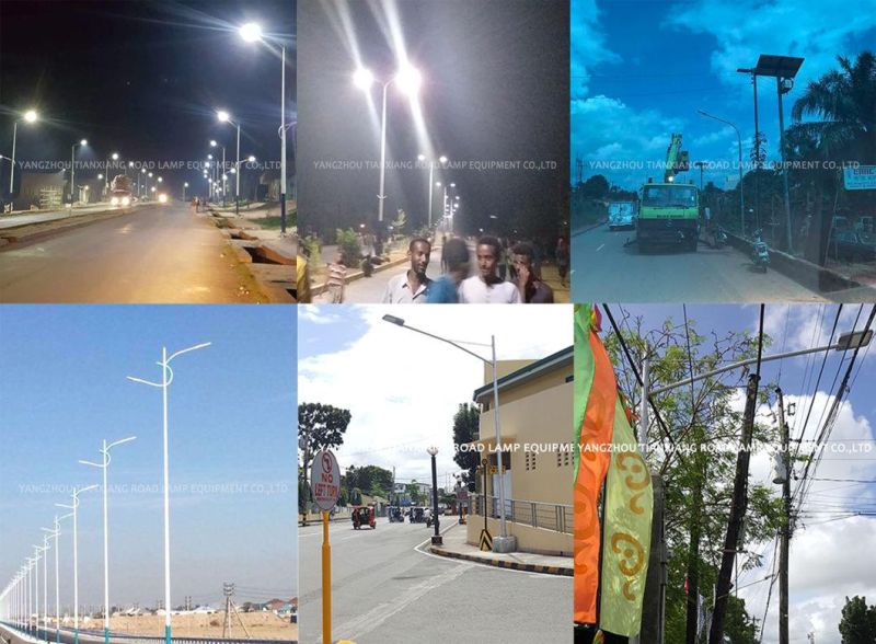 Ce RoHS CCC ISO Certification IP65/66 Warranty 5/7 Years 6m30W 8m60W 10m100W 12m120W LED Street Light