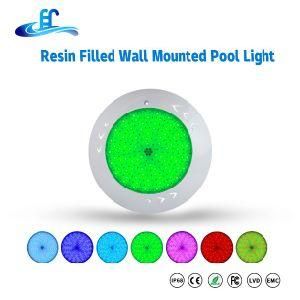 18watt Warm White IP68 Resin Filled Wall Mounted LED Pool Lamp with CE RoHS