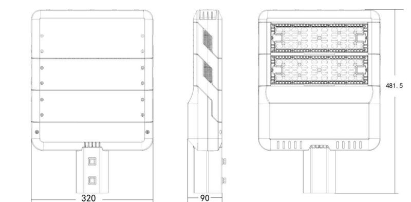 Factoy Price Ce RoHS Top Quality 180lm/W 100W Die-Casting Housing Waterproof LED Street Light