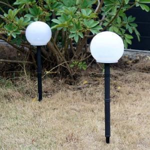 Solar Globe Lamp with Spike Lawn Garden Lighting