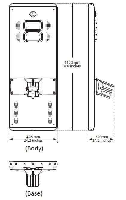 All in One Integrate Solar LED Street Light 30W