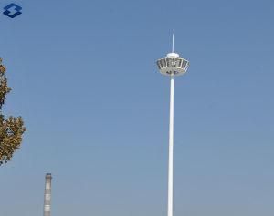 Octagonal 25m Galvanized Electric High Mast Lighting Steel Pole