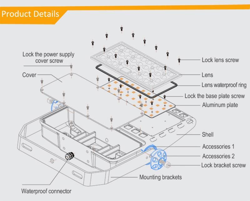 300W LED Floodlights 200W Packing Lot Lighting 150W with 220V Waterproof Light Bright Outdoor Shoebox Flood Lamps