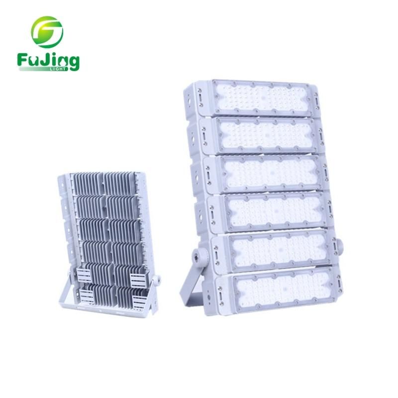 Aluminum Die-Casting Heat Fin 100W-1200watt High Mast Light 160lm/W LED Flood Light