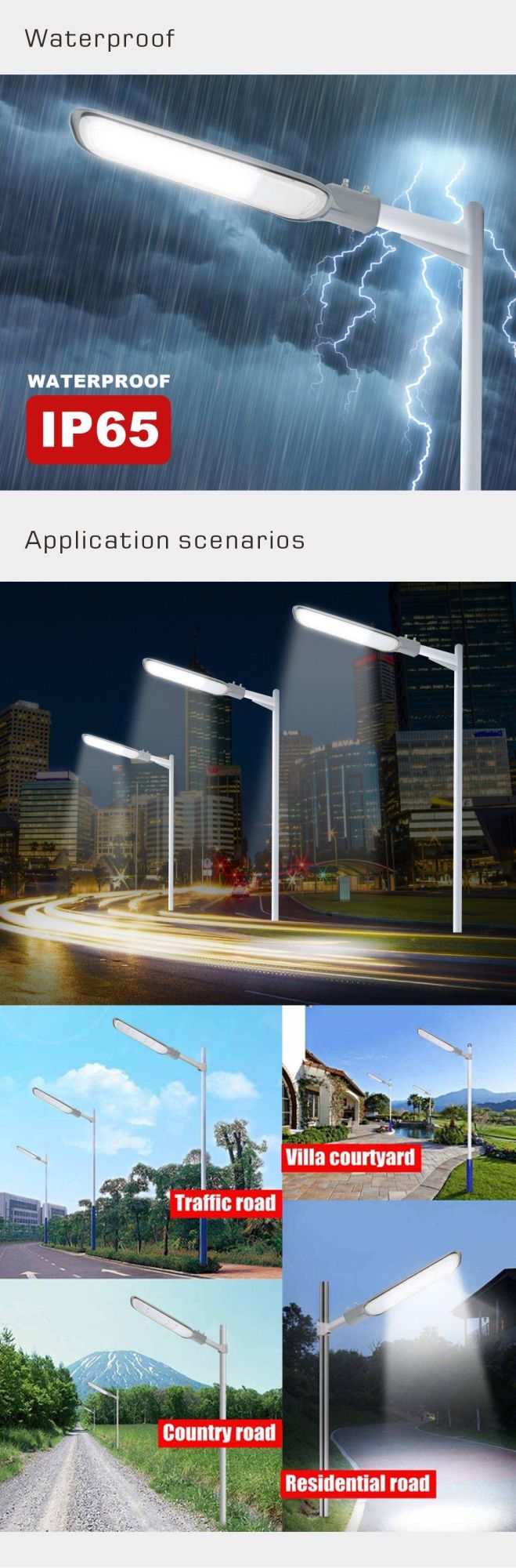 Outdoor 50W 100W 150W 200W LED Light Public Area Road Highway LED Street Light