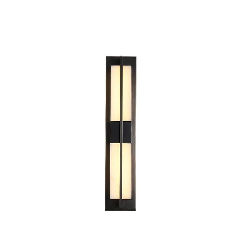 2022 Outdoor Waterproof Copper Garden Courtyard Home Light Modern Landscape LED Outside Wall Light
