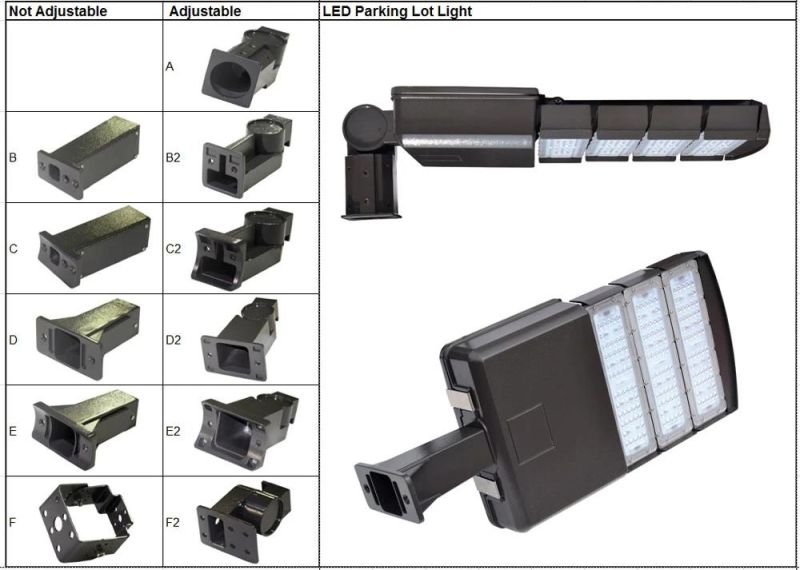 Outdoor IP65 Grade Shoebox Light 200W 300W LED Street Light for Parking Lot Road Lighting