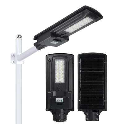 Ala New Model Design LED Solar Street Light Product Outdoor 90W 100W Integrated Solar Panel Street Light