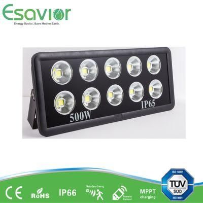 Esavior Solar Powered 500W Outdoor Solar LED Street/Flood/ Garden/Security Lamp