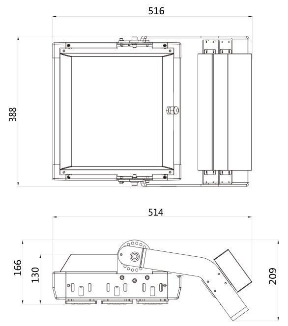 300W Stadium Lighting Serials LED Projector Light