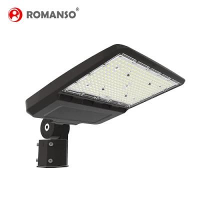 Romanso New Design AC100-277V 3000K-6000K 300W LED Street Light Shoebox for Outdoor Street Road Lighting
