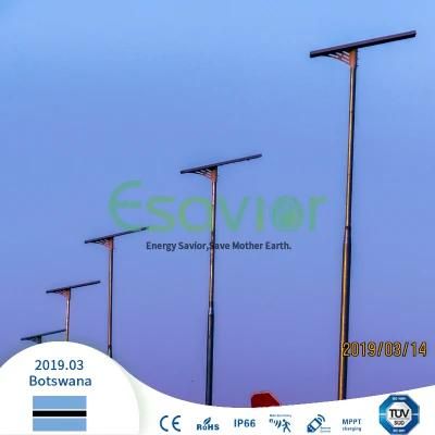 Esavior 60W Integrated Outdoor Motion Sensor LED Lamp All in One Solar Street Light