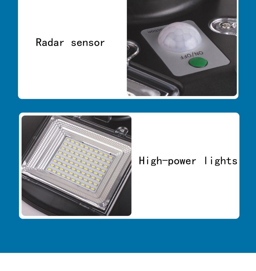 All in One Integrated Landscape Walkway Parking Lot Solar UFO Garden Light 300W of Light Banana Fish