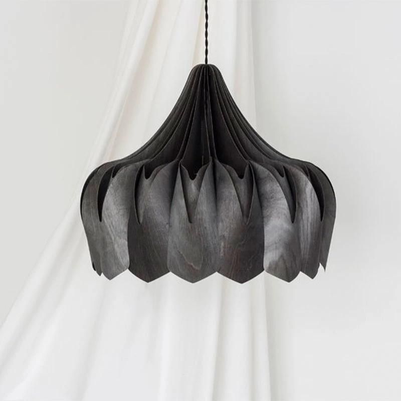 2022 Simple Foldable Large Home Decoration White Origami Paper Lamp Shade Pendant Light