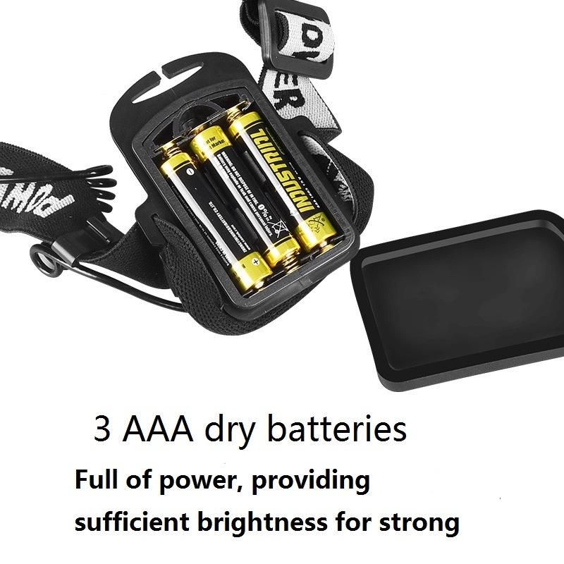 Outdoor COB Headlight 3AAA Battery Multifunctional Waterproof LED Headlamp