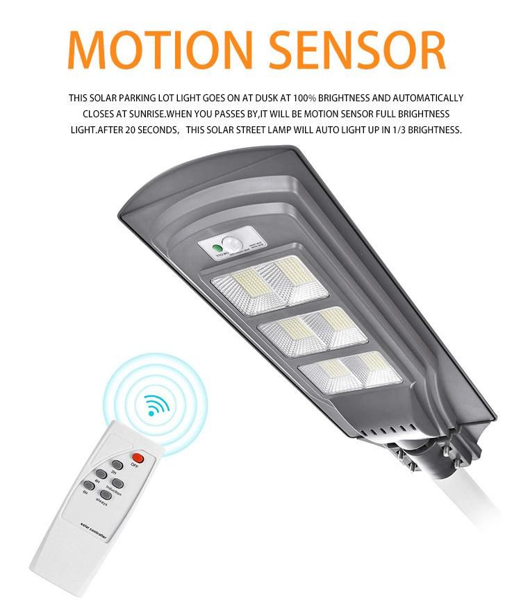High Brightness Sensor Automatic Head Separate LED Stree Arm Lecusolar Street Light