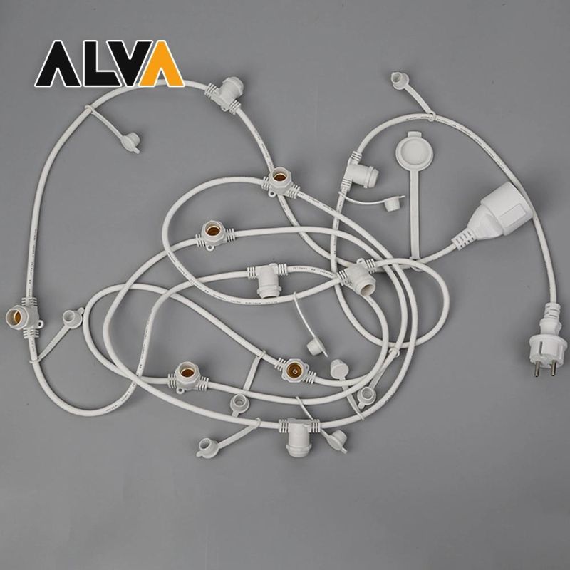 Europe LED Outdoor Lighting Christmas Lights Fairy Festival Holiday Light with E14 Socket G45 P45 Global Decoration White String with VDE, CE