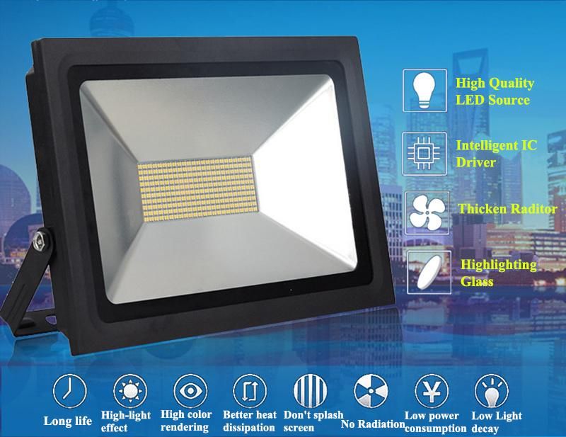 Energy Saving High Lumen IP65 Waterproof Outdoor LED Floodlight SMD 30W 50W 100W 150W 200W LED Flood Light High Power Outdoor LED Reflector Light