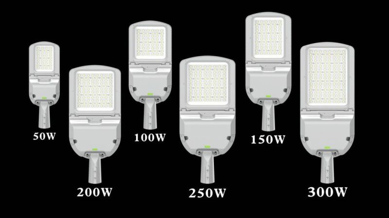 High Light Efficiency 140-150lm/W Surge Protection 50W LED Street Light