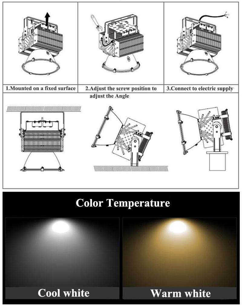 Wholesale 100W 500W 800W High Bay Light Workshop Industrial Staduim Gyms Lights Tower Light Projector Public Light