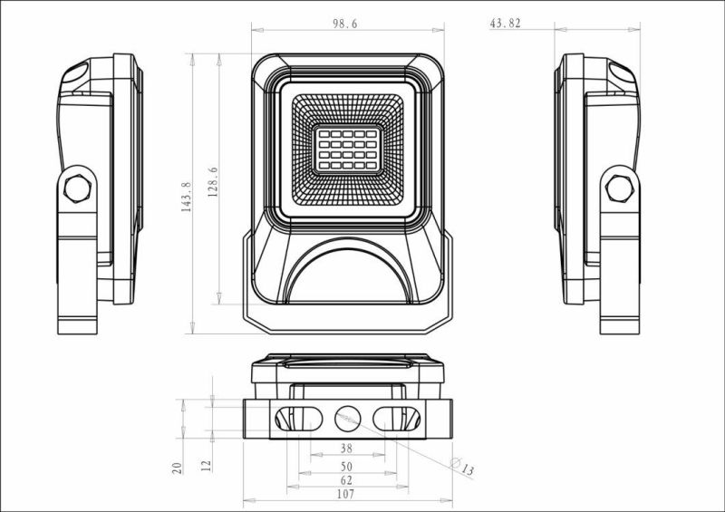 2019 Newest 5 Years Warranty LED 10W Flood Lighting with SMD Chips