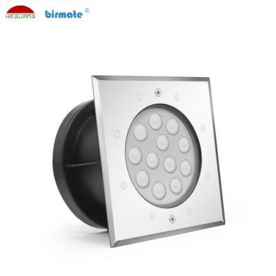 12W DC24V External Control Underwater Light SS316L Stainless Steel LED Ground Pool Light