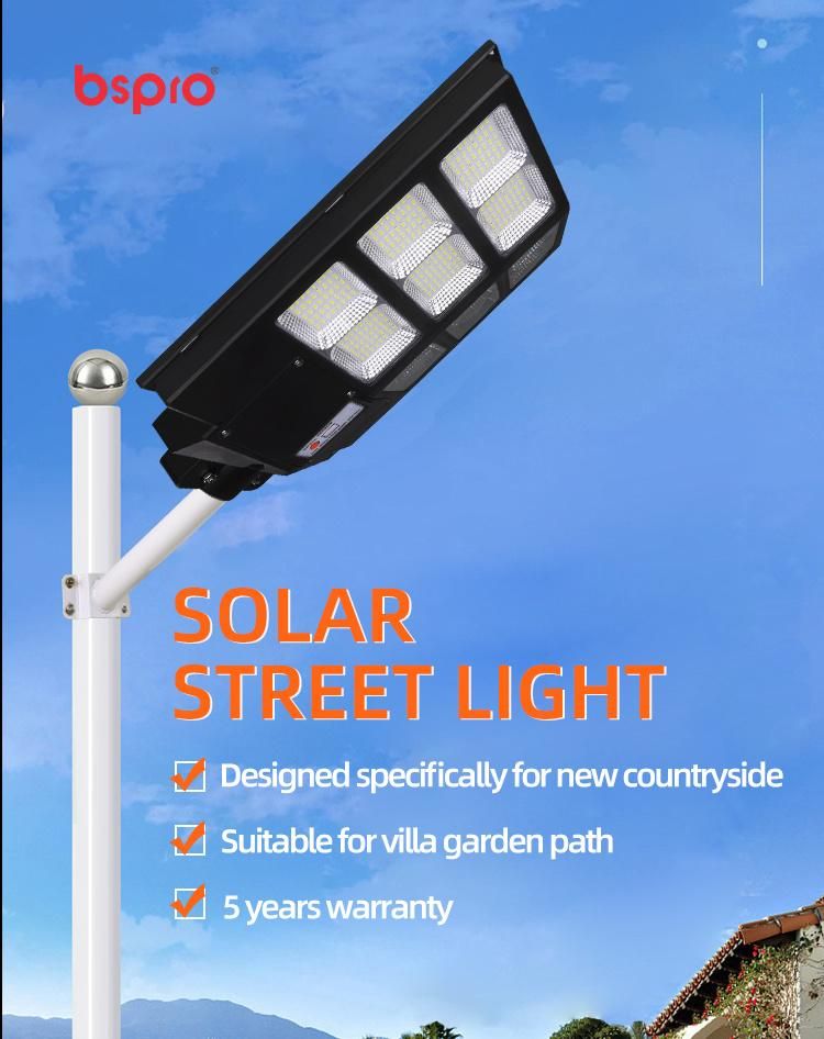 Bspro Cheap Price IP65 Hot Sell ABS Profile Lighting Power Lamp Integrated LED Solar Street Light