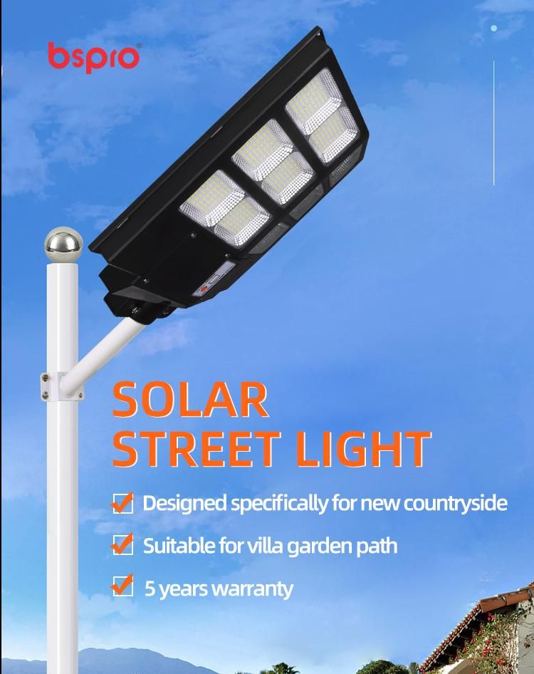 Bspro Cheap Price IP65 Hot Sell ABS Profile Lighting Power Lamp Integrated LED Solar Street Light