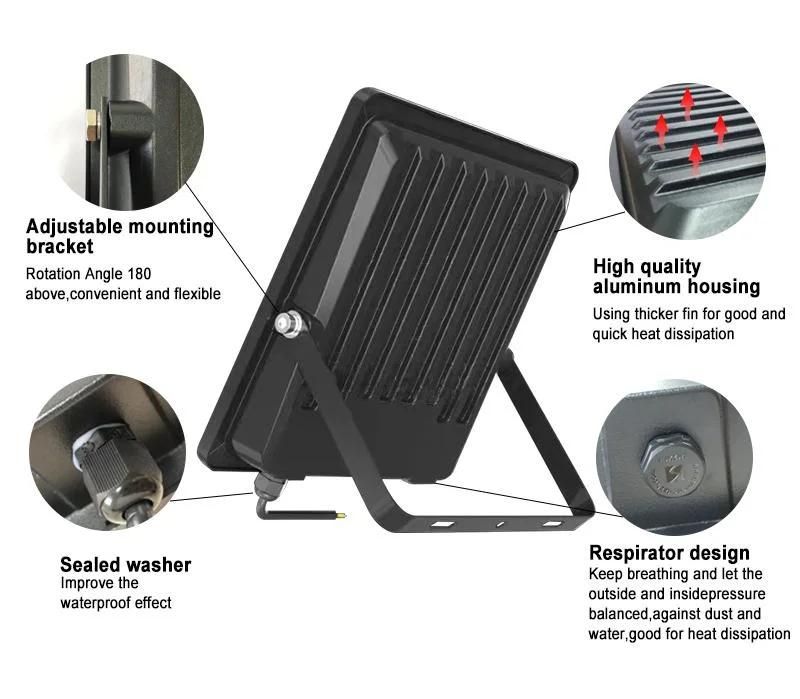 SMD LED Waterproof Flood Light Indoor/Outdoor Waterproof IP65 3000K/4000K/6000K