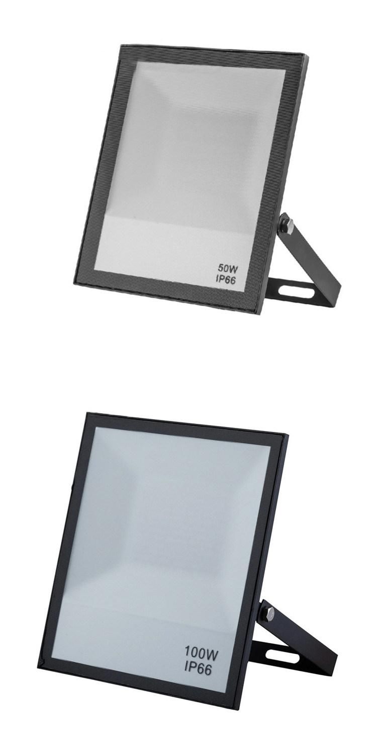 China Factory Cheap Price IP66 Waterproof 100W RGB LED Floodlight with Remote Controller