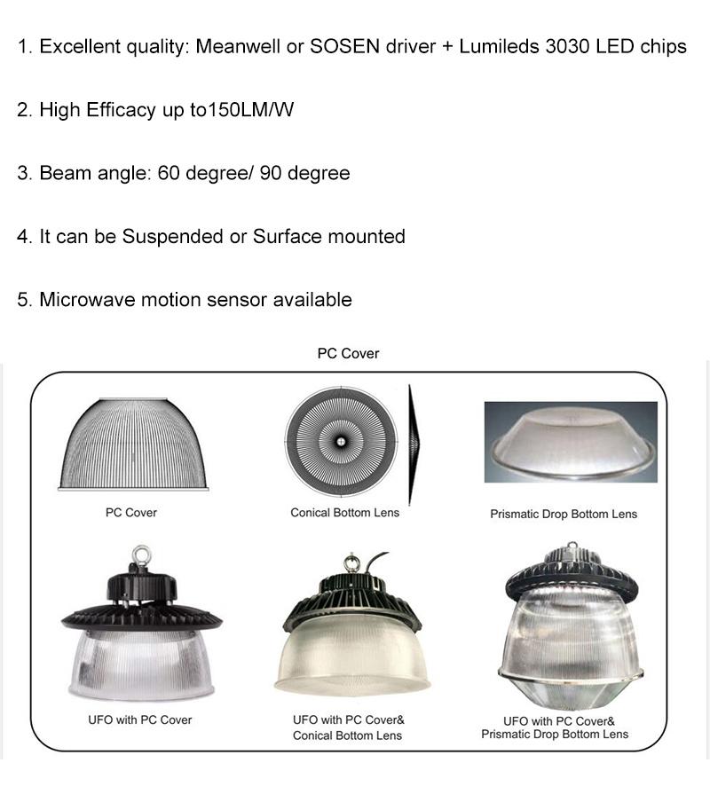 240W LED Warehouse Light Warehouse High Bay Warehouse Lighting Fixtures