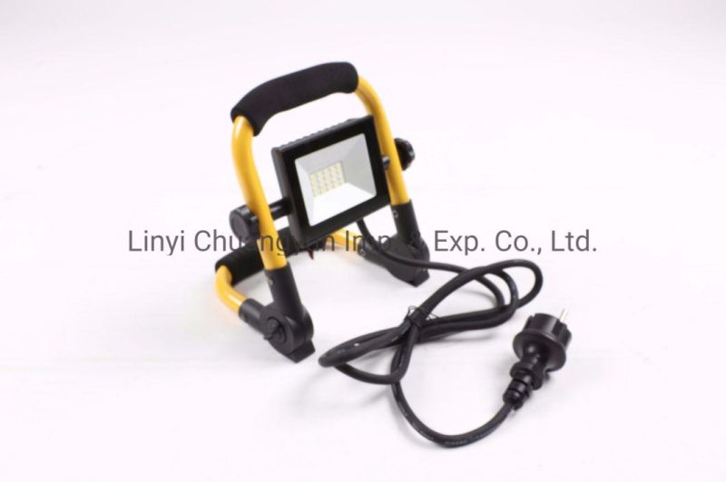 Outdoor LED Floodlight with Cable for Night Work IP65 10W 50W