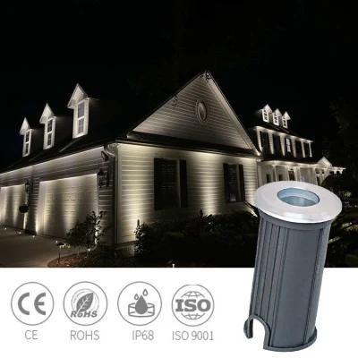 IP68 RGB LED Ground Light Garden Floor Underground Inground Pool Landscape Lighting LED Horizontal Step Light