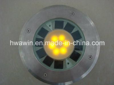 IP67 Stainless Steel Circular Solar LED Brick Underground Light