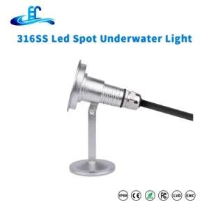 3watt 316ss LED Underwater Swimming Pool Spot Lamp with CREE Chip