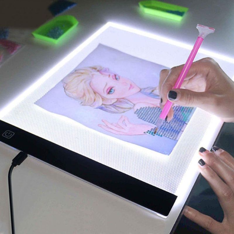2021 Artist A4 Slim Stencil Light Board Magnetic Adjustable Dimming Drawing Sketching Writing LED Tracing Pad