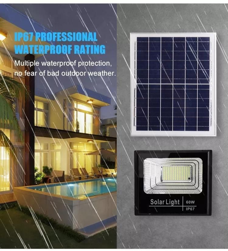 Outdoor IP67 40W Remote Control Solar LED Flood Light
