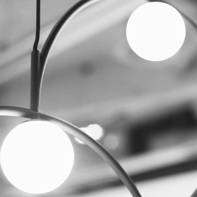 2022 Modern Geometric Line Chandelier Nordic Iron Art Lamps Postmodern Simple Stylist Pendant Light