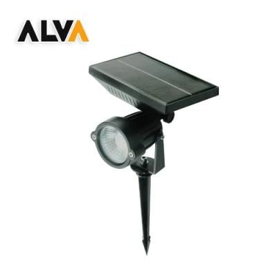 Outdoor Waterproof Adjustable Lawn Lamp 5W COB LED Chip Spike Spot Lights Solar Garden Light for Pathway Patio Yard